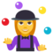 Woman Juggling emoji on Emojione